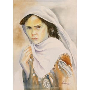 Imran Khan, 13 x 19 Inch, Watercolor on Paper, Figurative Painting, AC-IMK-010